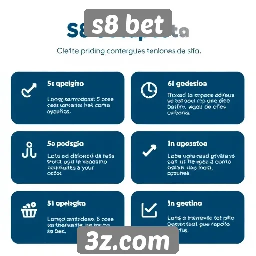 Funcionalidades principais da plataforma s8 bet