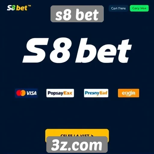 Opções de pagamento disponíveis no s8 bet