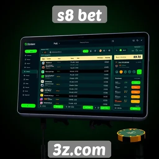 interface do s8 bet é amigável e intuitiva